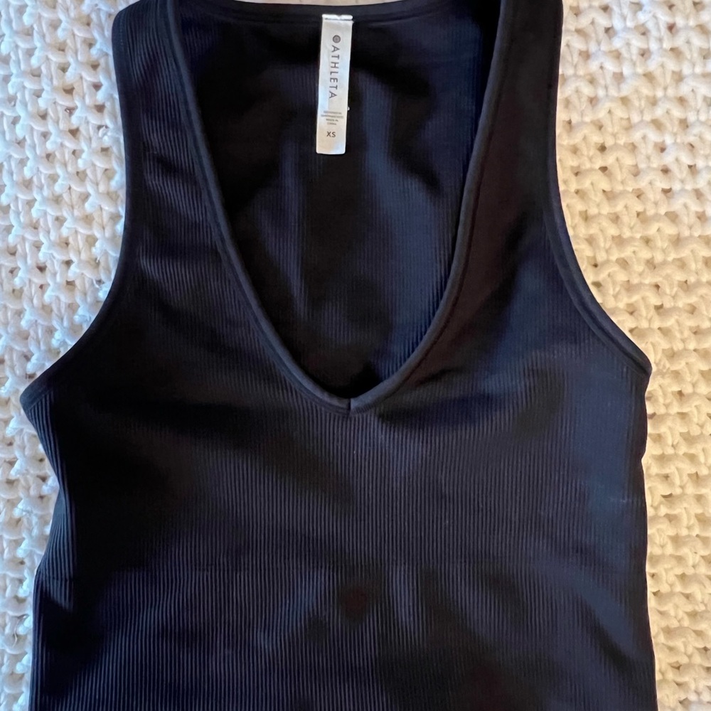 Athleta Midnight Ribbed Tank Top